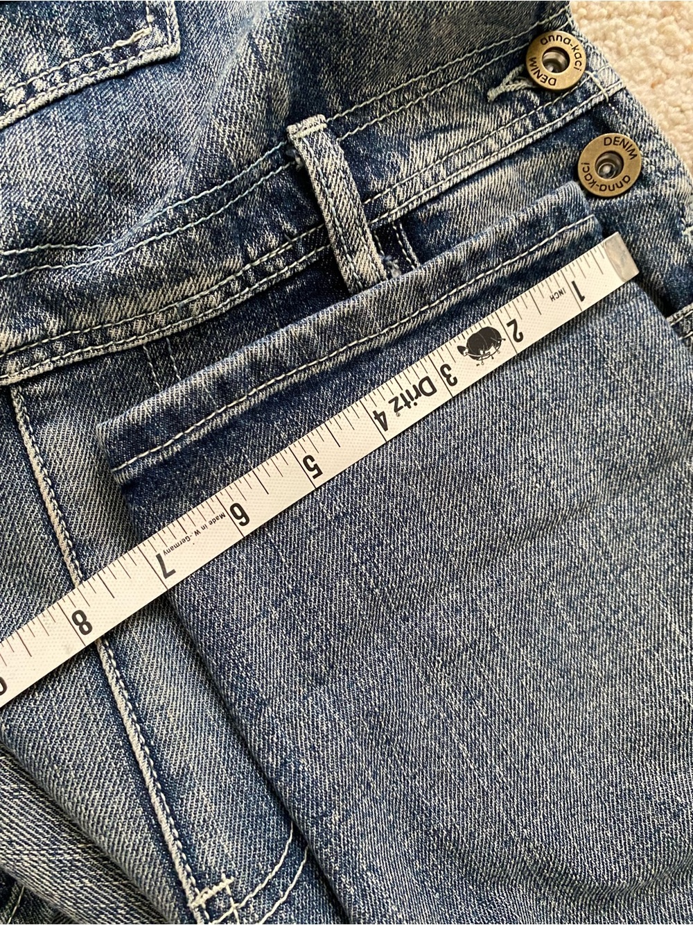 anna-kaci Vintage Style Denim Overalls. M. - Picture 8 of 10